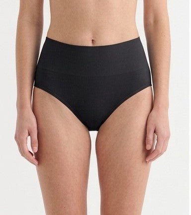 Deevaz Women’s High-Waist Black Brief Panty – Stretchable Full Coverage Everyday Innerwear