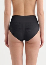 Load image into Gallery viewer, Deevaz Women’s High-Waist Black Brief Panty – Stretchable Full Coverage Everyday Innerwear