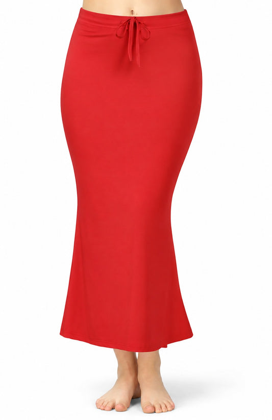 Deevaz Lycra Saree Shapewear (Side Slits) For Perfect Saree Shaper in New Red Color.