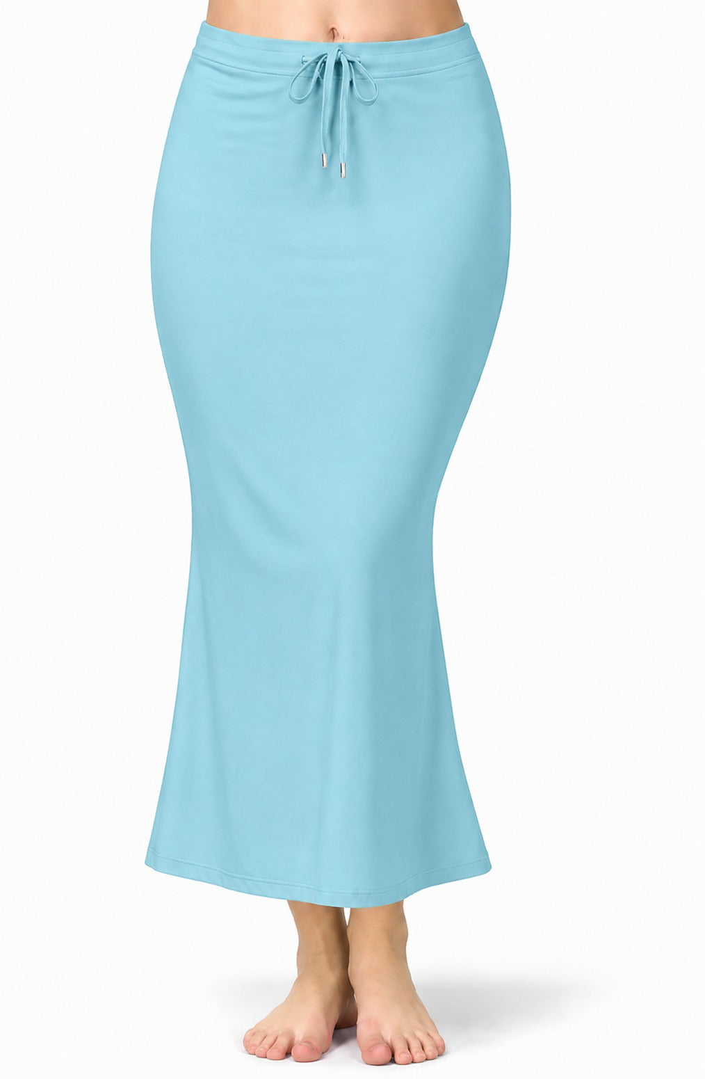 Deevaz Lycra Saree Shapewear (Side Slits) For Perfect Saree Shaper in Sky blue Color.