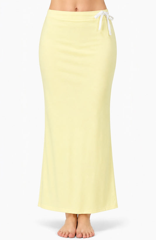 Deevaz Lycra Saree Shapewear (Side Slits) For Perfect Saree Shaper in Skin Color