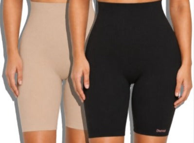 Deevaz Beige Colour High Waisted Tummy Tucker With Medium Compression-Black & Beige