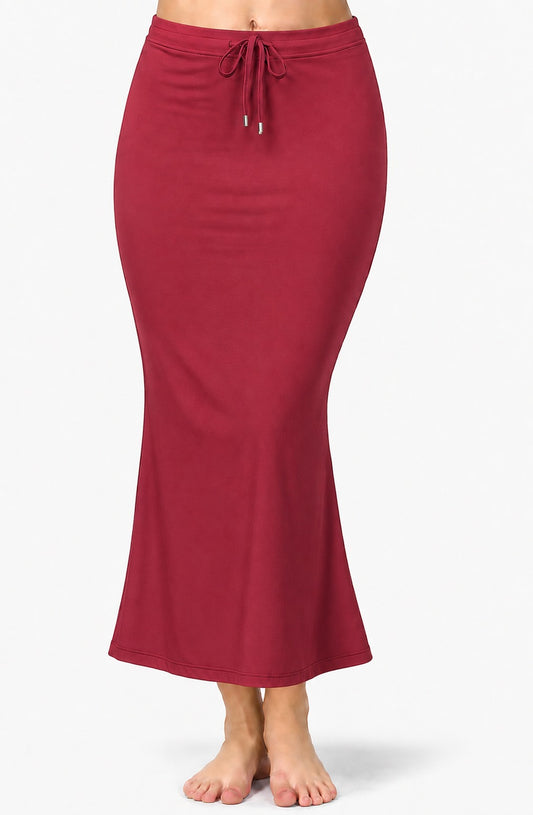 Deevaz Lycra Saree Shapewear (Side Slits) For Perfect Red Saree Shaper.