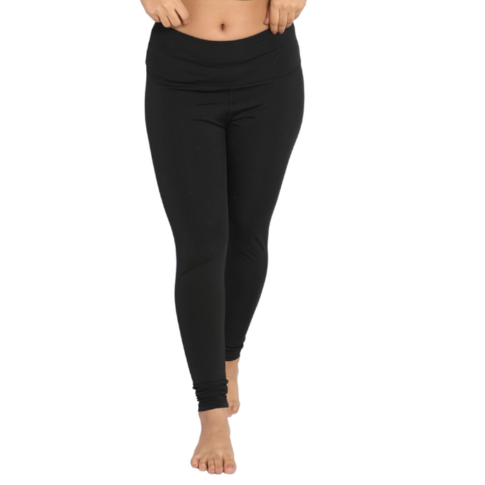 Deevaz Comfort & Snug Fit Active Ankle-Length Tights In Black Color (Back Pocket)