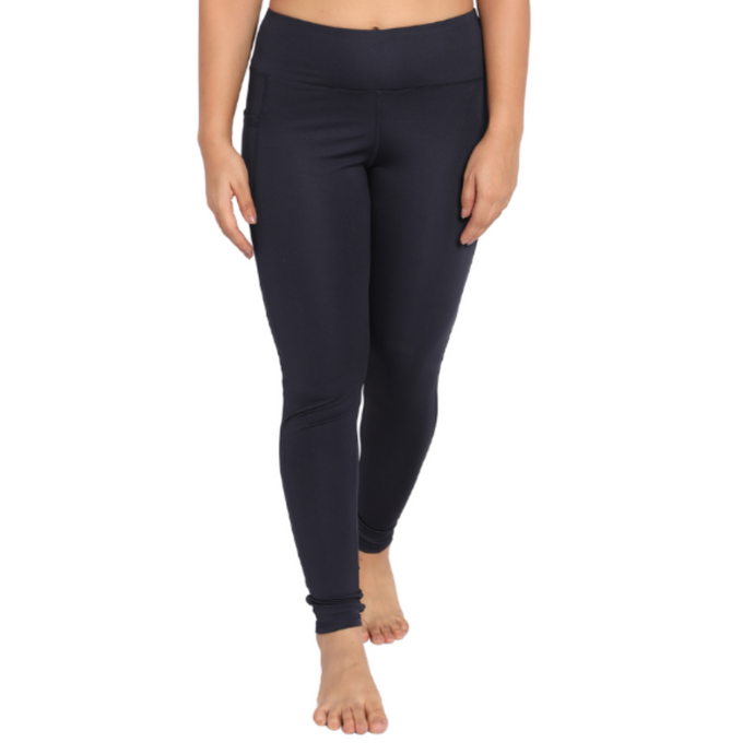Deevaz Comfort & Snug Fit Active Ankle-Length Tights In Navy Color (Side Pocket)