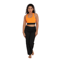 Load image into Gallery viewer, Deevaz Full Coverage Non Padded Sports Bra in Orange.