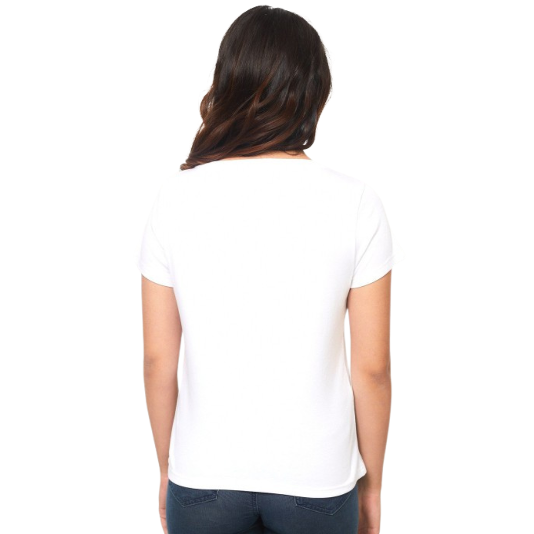 Celebrate Holi in Style with Our Women’s White T-Shirt