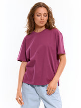 Load image into Gallery viewer, Deevaz Basic Oversized Boyfriend Cotton Tshirts In Black Maroon Color.
