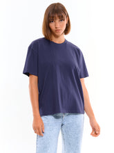Load image into Gallery viewer, Deevaz Basic Oversized Boyfriend Cotton Tshirts In Blue Color.
