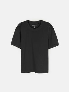 Deevaz Basic Oversized Boyfriend Cotton T-shirts In Black Color