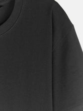 Load image into Gallery viewer, Deevaz Basic Oversized Boyfriend Cotton T-shirts In Black Color