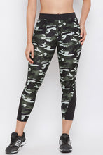 Load image into Gallery viewer, Deevaz Comfort &amp; Snug Fit Active Ankle-Length Tights In Green Camouflage
