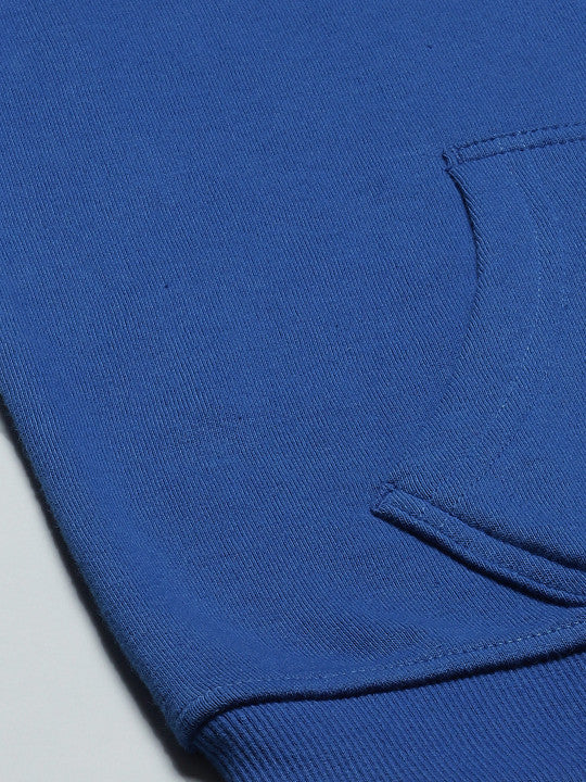 Deevaz Unisex Over Size Full  Hoodie Jacket Cotton In Blue  Color.