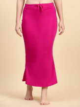 Load image into Gallery viewer, Deevaz Lycra Saree Shapewear (Side Slits) For Perfect Saree Shaper in Dark Pink Color