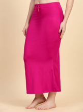 Load image into Gallery viewer, Deevaz Lycra Saree Shapewear (Side Slits) For Perfect Saree Shaper in Dark Pink Color