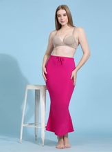 Load image into Gallery viewer, Deevaz Lycra Saree Shapewear (Side Slits) For Perfect Saree Shaper in Dark Pink Color