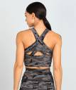 Deevaz Combo Of 2 Full Coverage Non Padded Sports Bra In (Printed Black & Grey)