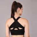 Load image into Gallery viewer, Deevaz Full Coverage Non Padded Sports Bra In (Black )