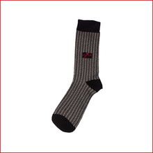 Load image into Gallery viewer, Zig-Zag Print Mid Length Formal Socks For Men Made Out of Bamboo Threads Giving Your Skin A Soft Touch.