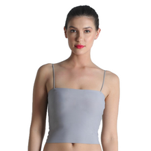 Load image into Gallery viewer, Deevaz Padded non-wired Bralette in Solid Grey Colour with Noodle strap detailing.