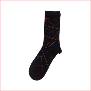 Abstract Print Mid Length Formal Socks For Men Made Out of Bamboo Threads Giving Your Skin A Soft Touch.