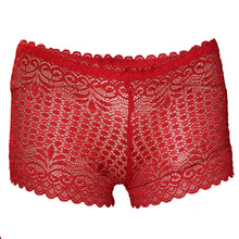 Load image into Gallery viewer, Deevaz Women&#39;s Non-padded Non-wired Bridal Lace Bra &amp; Brief set in Cherry Red Colour.