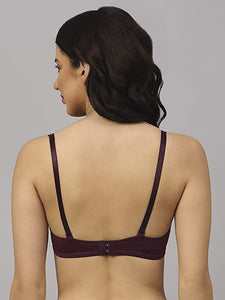 Deevaz Purple Seamless Strapless Padded Wired Bra.