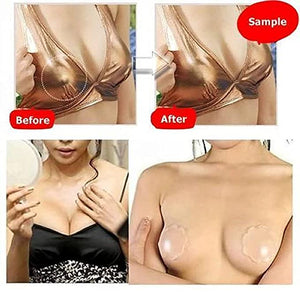 Deevaz Women's Reusable Nipple Cover - Silicone Nipple Cover Bra Pad - Adhesive Reusable Nipple Pads - Thin Silicone Nipple Cover Pasties