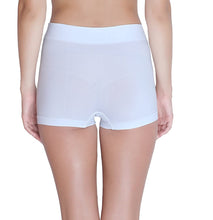 Load image into Gallery viewer, Deevaz Mid Rise Full Coverage Seamless Boy shorts in white