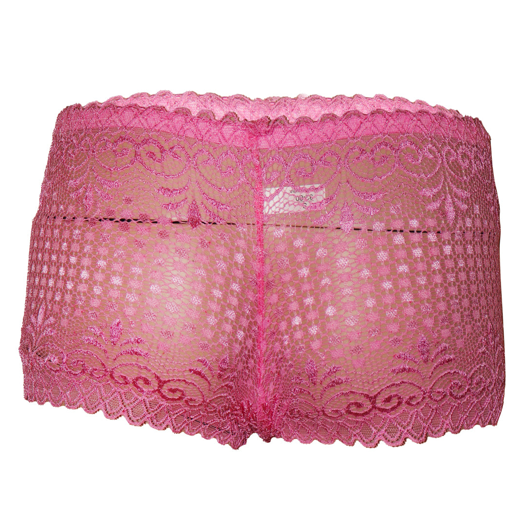 Deevaz Women's Non-padded Non-wired Bridal Lace Bra & Brief set in Baby Pink Colour.