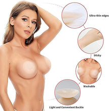 Load image into Gallery viewer, Deevaz Women&#39;s Reusable Nipple Cover - Silicone Nipple Cover Bra Pad - Adhesive Reusable Nipple Pads - Thin Silicone Nipple Cover Pasties