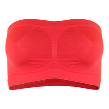 Load image into Gallery viewer, Deevaz Spandex Non Padded Tube Bra In Red Colour