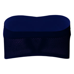 Deevaz Spandex Non Padded Tube Bra In Navy Blue Colour.