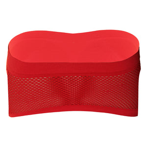 Deevaz Spandex Non Padded Tube Bra In Red Colour
