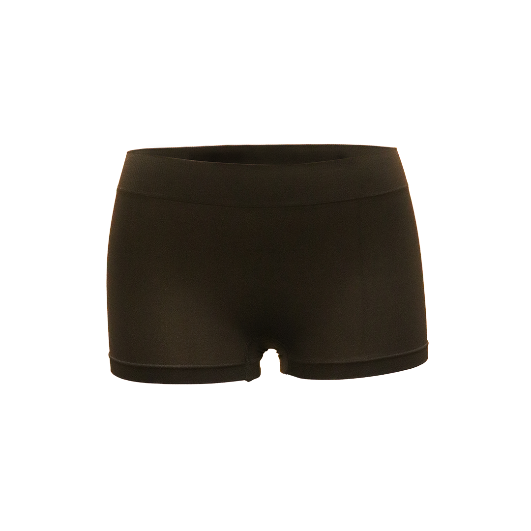 Deevaz Combo of 2 Mid Rise Full Coverage Seamless Boy Shorts In Red & Black colour.
