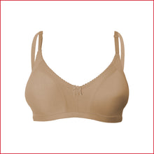 Load image into Gallery viewer, Deevaz Spacer Cup Non-Padded Non-Wired Full Coverage Bra in Nude Colour - Cotton Rich