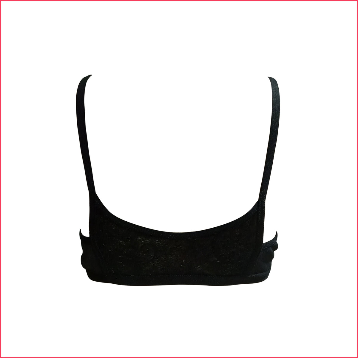 Deevaz Cotton Rich Non-padded Solid Front open T-Shirt Bra - Black