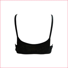 Load image into Gallery viewer, Deevaz Cotton Rich Non-padded Solid Front open T-Shirt Bra - Black