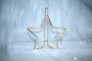 Deevaz Metal Geometric Shape Minimalistic Lock Hair Clips For Women And Girls In Golden Colour.
