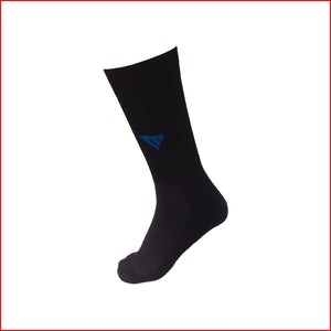 Deevaz Bamboo Thread Men's Formal Solid Black Mid Length Socks Pack of 2.