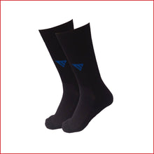 Load image into Gallery viewer, Deevaz Bamboo Thread Men&#39;s Formal Solid Black Mid Length Socks Pack of 2.