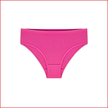Load image into Gallery viewer, Deevaz Cotton Mid Waist Solid Hipster Panty Combo of 2- Hot pink, Cream Colour.