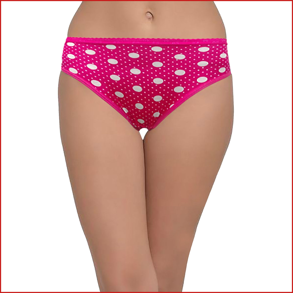 Deevaz Cotton Rich Mid Waist Printed Hipster Panty Combo of 3 in Pink, Blue & Purple Colour.