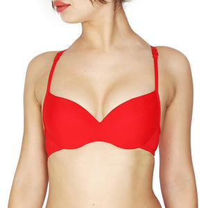 Deevaz Red Seamless Lightly Padded Wired Bra