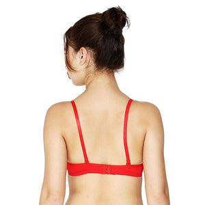 Deevaz Red Seamless Lightly Padded Wired Bra