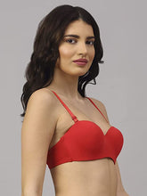 Load image into Gallery viewer, Deevaz Red Seamless Strapless Padded Wired Bra