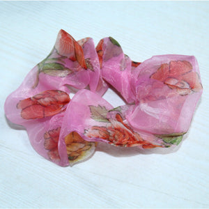 Deevaz Multicolour Tissue Organza Scrunchie | Pack of 2