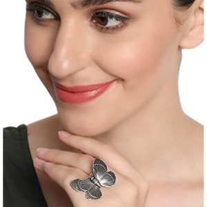 Deevaz Valentine Gift Set Artificial Flower, Scrunchie, Ring, Bracelet