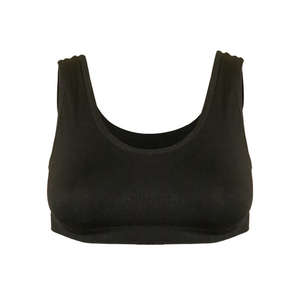 Deevaz Medium Impact Non-Padded non-wired Sports Air Bra in Black Colour for Teenagers