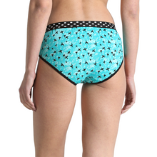 Load image into Gallery viewer, Deevaz Cotton Rich Mid Waist Bird Printed Hipster Panty Combo of 3 in Pink-Yellow-Green.